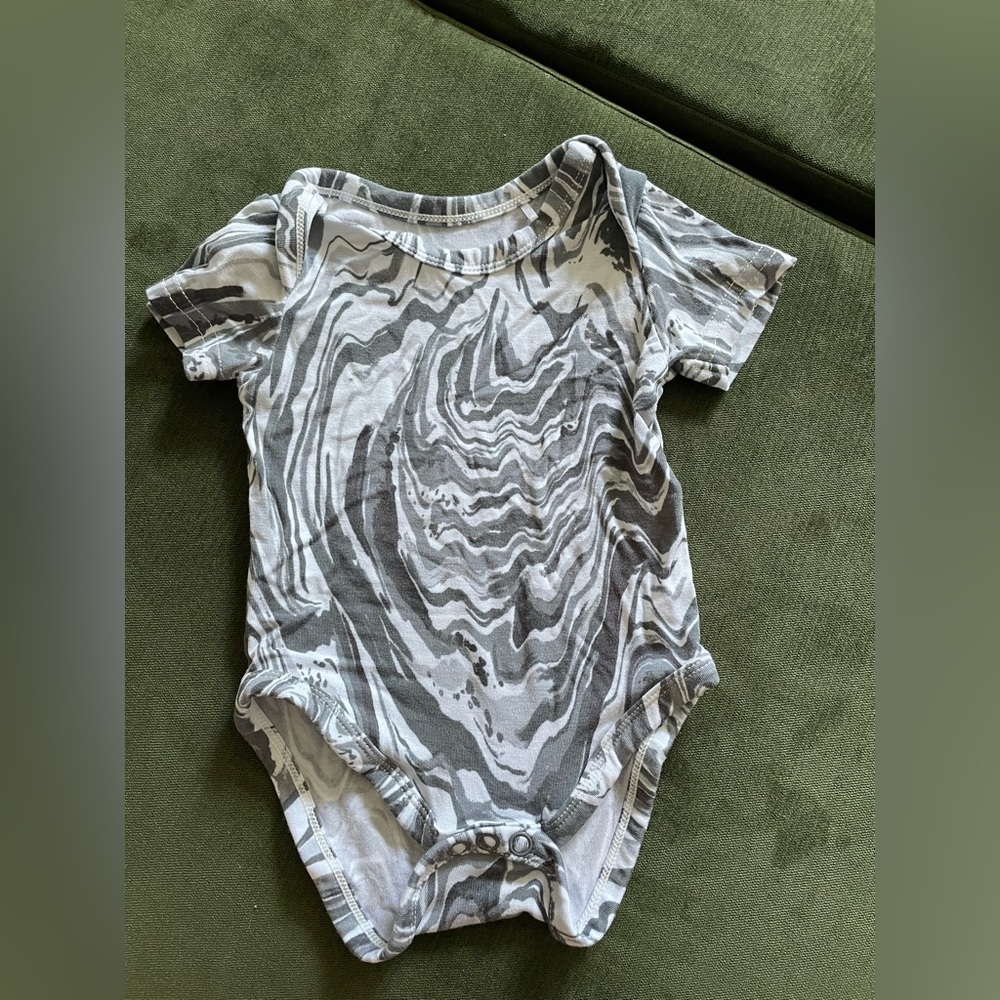 Little sleepies onesie - marble